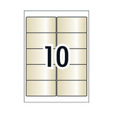 AVERY LaserLabel L7113 8mm 10Up Pack of 10 - Top-Down View