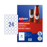 AVERY Label Gls Rd L7147 40mm Pack of 240 - Front View
