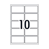 AVERY LaserLabel L7148 10-Up Label Sheets, Pack of 100 - Top-Down View