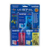 BROTHER LC57 CMY Colour Pack - Front View