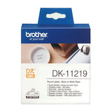 BROTHER DK11219 White Label - Front View