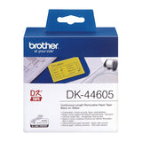 BROTHER Yellow 62mmx30.48m Roll PTouch QL-500/550/650TDa - Front View