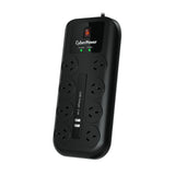 CYBERPOWER 8-Port Surge Protector - Front View