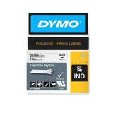 DYMO Rhino 24mm White Flex Nylon - Front View