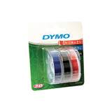 DYMO Embosser Tape 9mmX3m Assorted Pack of 3 - Front View