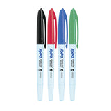 EXPO White Board Marker Wet Erase Pack of 4 Box of 6 - Top-Down View