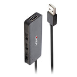 LINDY 4 Port USB 2.0 Hub - Side View