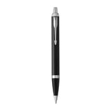PARKER IM Black ChrTrm Ball Pen Md Blu - Front View