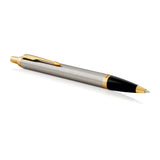 PARKER IM BrshMetal Ball Pen Med Blu - Front View