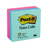 POST-IT MemCube 2027 73X73 Box of 4 - Front View