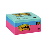 POST-IT MemCube 2027 73X73 Box of 4 - Top-Down View