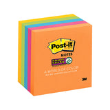 POST-IT Super Sticky Note 654-5SSUC RDJ73X73 Pack of 5 - Front View