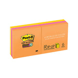 POST-IT Super Sticky Note R330-6SSUC RDJ Popup Pack of 6 - Front View