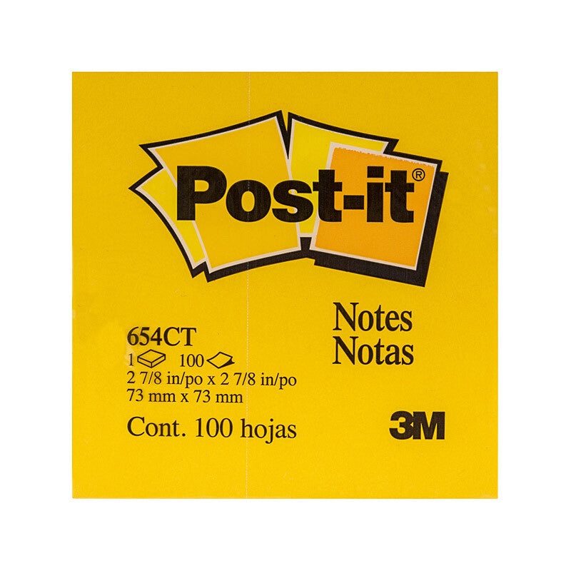 Post-It Neon Citrus Notes 73x73 mm, Box of 12