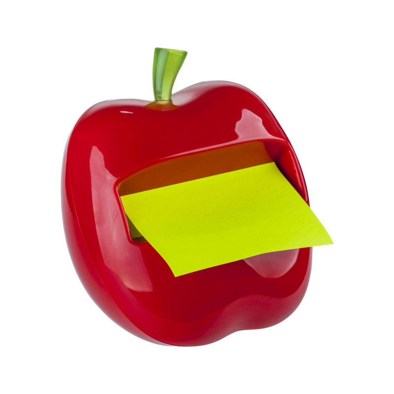 Apple-Shaped Post-It Note Dispenser