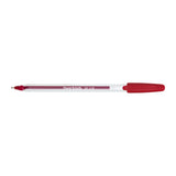 PAPER MATE InkJoy 100ST Ball Pen Red Box of 12 - Top-Down View