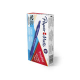 PAPER MATE Profile Ball Pen 1.0mm Blue Box of 12 - Front View