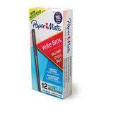PAPER MATE WriteBros 1.0mm Ball Pen Blu Box of 12 - Front View