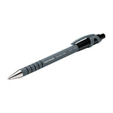 PAPER MATE Flexi Grip Retractable Ball Pen 0.8mm Black Box of 12 - Top-Down View