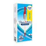 PAPER MATE Kilometrico Ball Pen Red Box of 12 - Front View
