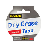 SCOTCH D-E Tape 1905R-DE-WHT Box of 6 - Top-Down View