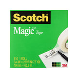 SCOTCH Magic Tape 810 19mm Box of d - Top-Down View