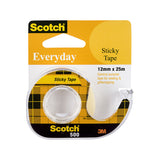 SCOTCH Tape 502 12mmX25M Box of 12 - Top-Down View