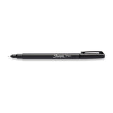 SHARPIE Fineliner Pen Black Box of 12 - Top-Down View