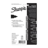 SHARPIE Met Permanent Marker Bullet Tip Black Pack 4 - Side View