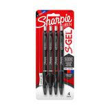 SHARPIE Gel 0.7mm Assorted Pack of 4 Box of 6 - Front View