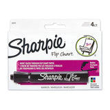 SHARPIE Flip Chart Markers Assorted Box of 4 - Side View