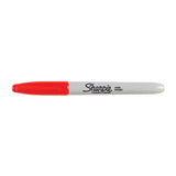 SHARPIE Fine Point Permanent Marker Red Box of 12 - Top-Down View