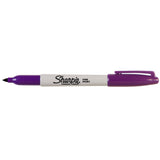 SHARPIE Marker Fine Purple UPC Box of 12 - Front View
