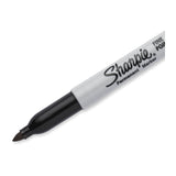 SHARPIE Fine Point Permanent Marker Black Box of 12 - Top-Down View