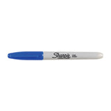 SHARPIE Permanent Marker Fine Point Blue Box of 12 - Side View