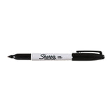 SHARPIE Permanent Marker Fine Point Black Pack 2 Box of 6 - Top-Down View