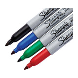 SHARPIE Permanent Marker Fine Point Tip Assorted Pack of 4 Box of 6 - Top-Down View