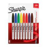 SHARPIE Permanent Marker FP Fashion Pack of 8 - Top-Down View