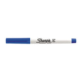 SHARPIE Ultra Fine Point Permanent Marker Blu Box of 12 - Top-Down View