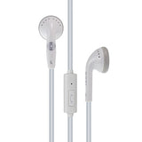 MOKI In-Ear Earphone with In-Line Mic & Control - White - Side View