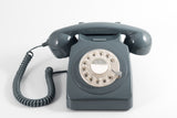 GPO RETRO GPO 746 ROTARY TELEPHONE - GREY - Front View