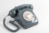 GPO RETRO GPO 746 ROTARY TELEPHONE - GREY - Side View