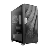 ANTEC DF700 FLUX Wave Mesh Front, High Airflow, Tempered Glass with 3x ARGB Fan Front, 1x Rear, 1x PSU Shell (Reverse Fan blade) ATX Gaming Case - Side View