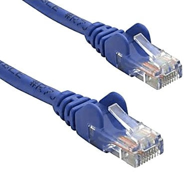 8WARE Snagless CAT5e UTP Ethernet Cable - 5m Blue RJ45M to RJ45M