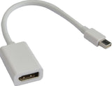 ASTROTEK Mini DisplayPort DP to DisplayPort DP Adapter Converter - 20 pins Male to Female Nickle Plated RoHS