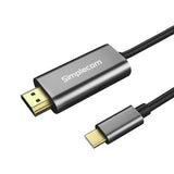 SIMPLECOM DA321 1.8M USB-C to HDMI Cable - 4K@30Hz Video Streaming Adapter