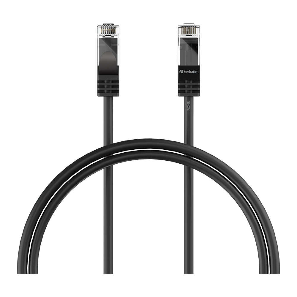 Premium 1m Black CAT 6 Ethernet Cable by Verbatim