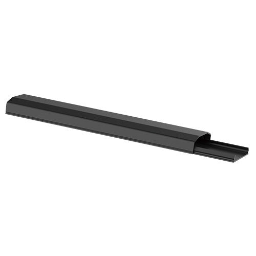 Cable Management Solution - BRATECK PVC Cord Cover for Wall-Mounted TVs - Black