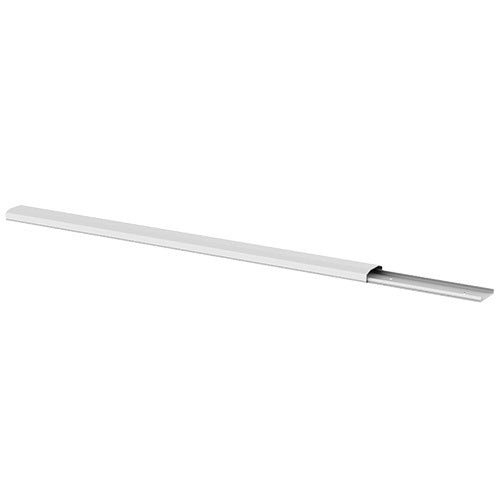BRATECK White PVC Cable Management Cover - 750mm Length