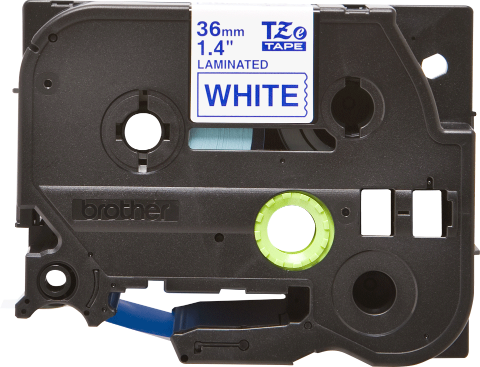 Genuine Brother TZe-263 Labelling Tape Cassette ?? Blue on White, 36mm wide, 8m long Compatible with a wide range of Brother??s P-touch printers